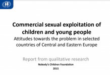 Studiul de cercetare „Exploatarea sexuală a copiilor şi tinerilor în scopuri comerciale: atitudini faţă de problemă în ţările selectate din Europa Centrală şi de Est”