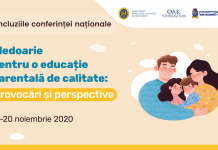 Concluziile Conferinței naționale „Pledoarie pentru o educație parentală de calitate: provocări și perspective” | 2020