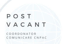 Concurs de suplinire a postului vacant de Coordonator comunicare
