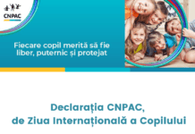 CNPAC, de Ziua Internațională a Copilului: ”Ne dorim o societate în care toți copiii să fie protejați de orice formă de violență”
