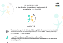 Un an de pilotare a Serviciului de asistență psihosocială a copilului și familie – în cifre