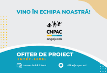 TERMEN EXTINS: CNPAC angajează Ofițer de proiect – ENTRY-LEVEL