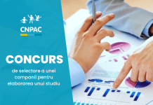 CNPAC anunță concurs de selectare a unei companii pentru elaborarea unui Studiu care să reflecte cunoștințele și practicile existente privind protecția copilului în rândul profesorilor și copiilor din școli.