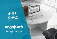 Centrul Național de Prevenire a Abuzului față de Copii (CNPAC) anunță concurs pentru suplinirea postului vacant de recepționist/ă