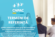 TERMENI DE REFERINȚĂ pentru selectarea unui grup de consultanți (un consultant național și un consultant internațional) pentru elaborarea curriculumului pentru instruirea continuă și livrarea programului de instruire continuă echipei Centrului regional de asistență integrată a copiilor victime/martori ai infracțiunilor Nord (Barnahus)