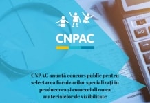 CNPAC anunță concurs public pentru selectarea furnizorilor specializați în producerea și comercializarea materialelor de vizibilitate