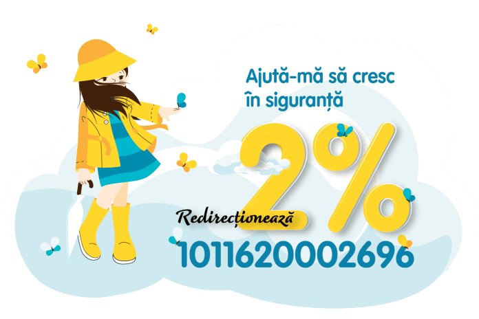 # 2% CNPAC Ajută- mă să cresc în siguranță!