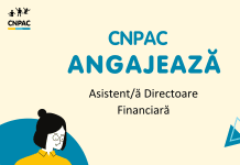 CNPAC angajează Asistent/ă Directoare Financiară
