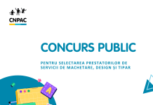 TERMEN EXTINS: CNPAC anunță concurs public pentru selectarea prestatorilor de servicii de machetare, design și tipar