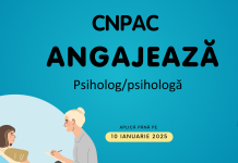 CNPAC angajează psiholog/ă în cadrul Centrului de asistență și reabilitare psiho-socială a copilului victimă a violenței, neglijării, exploatării, traficului „AMICUL”