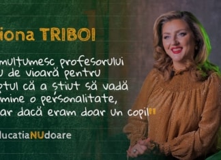 Aliona Triboi despre profesori